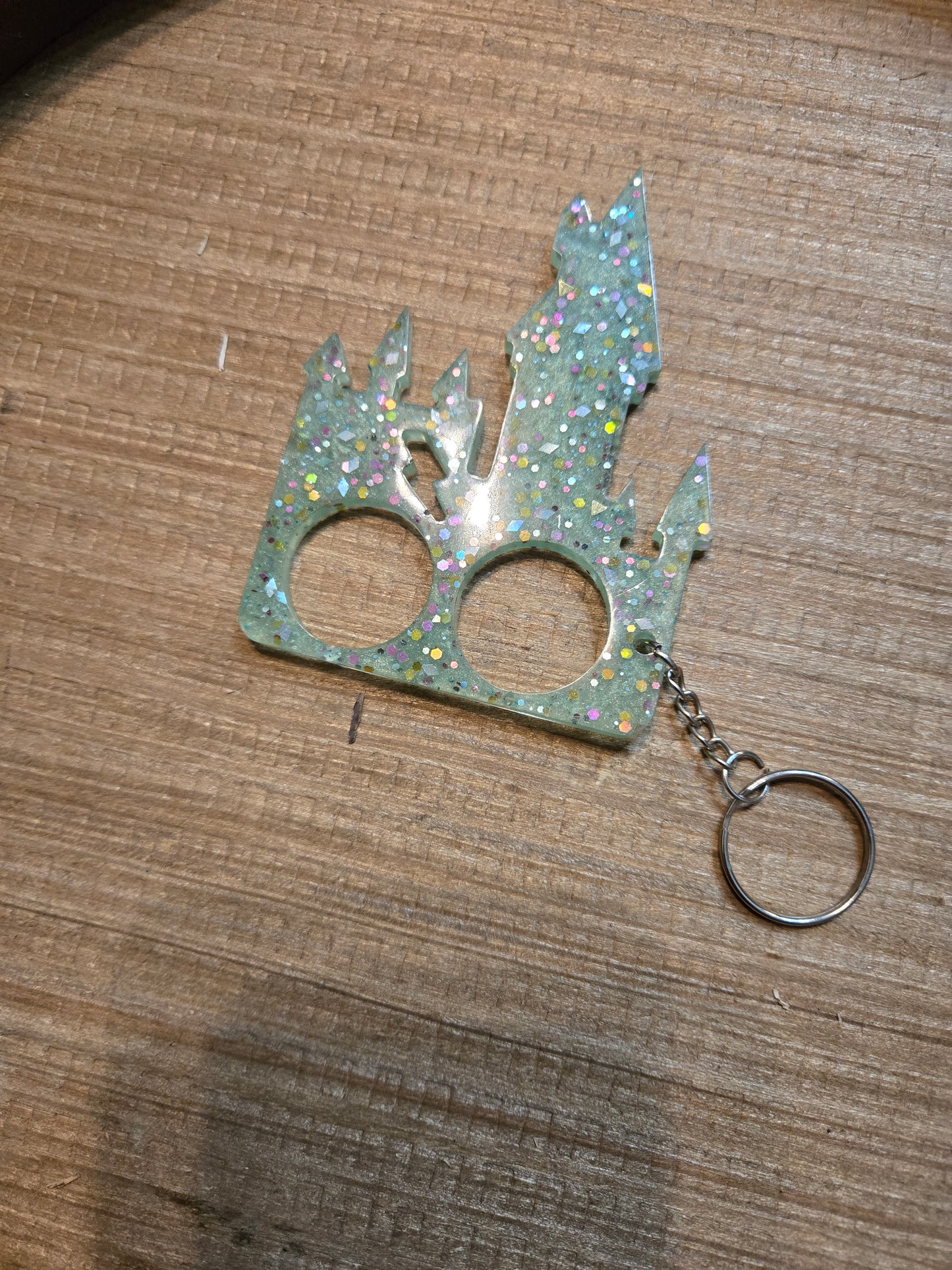 Resin safety keychain
