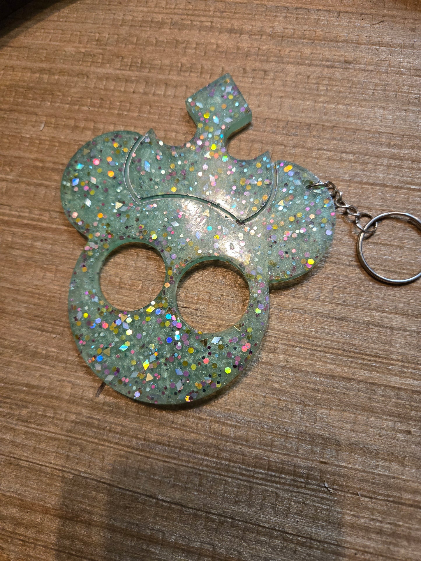 Resin safety keychain