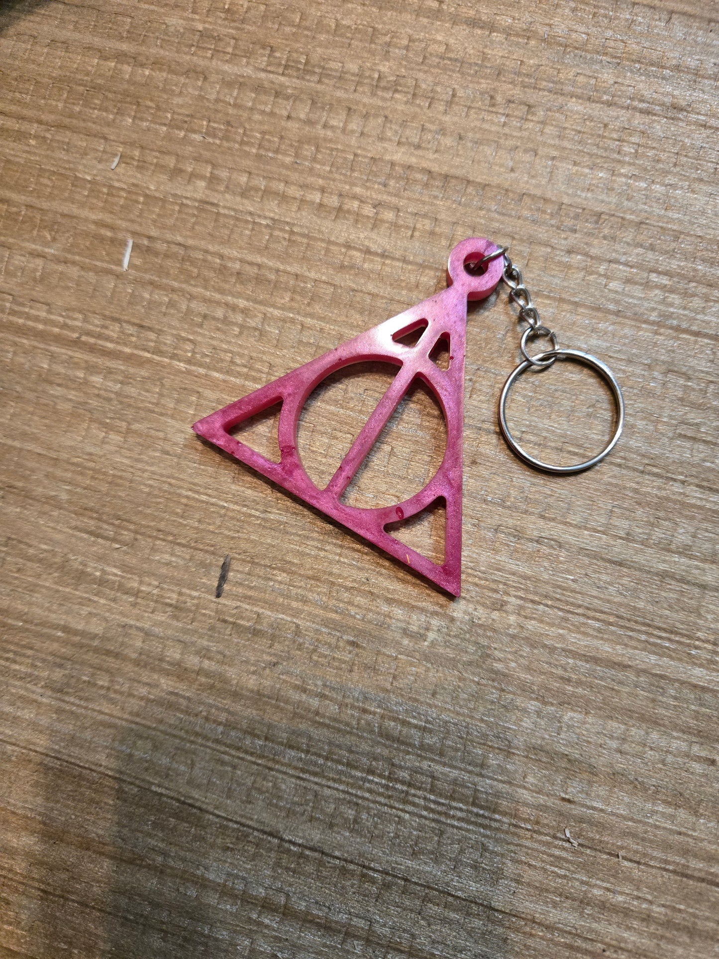 Resin safety keychain