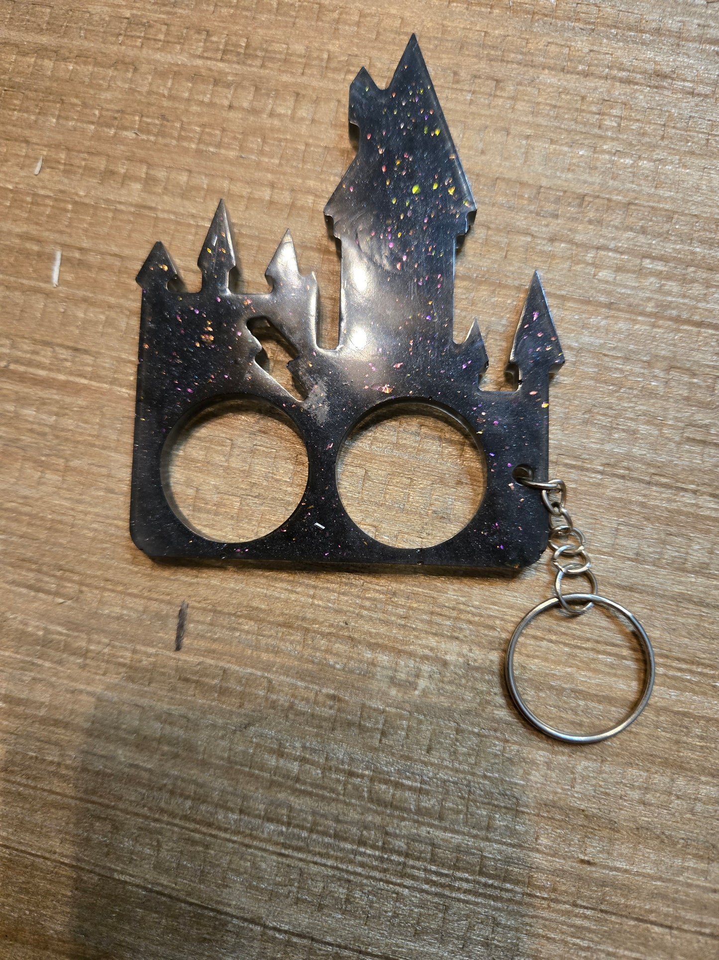 Resin safety keychain