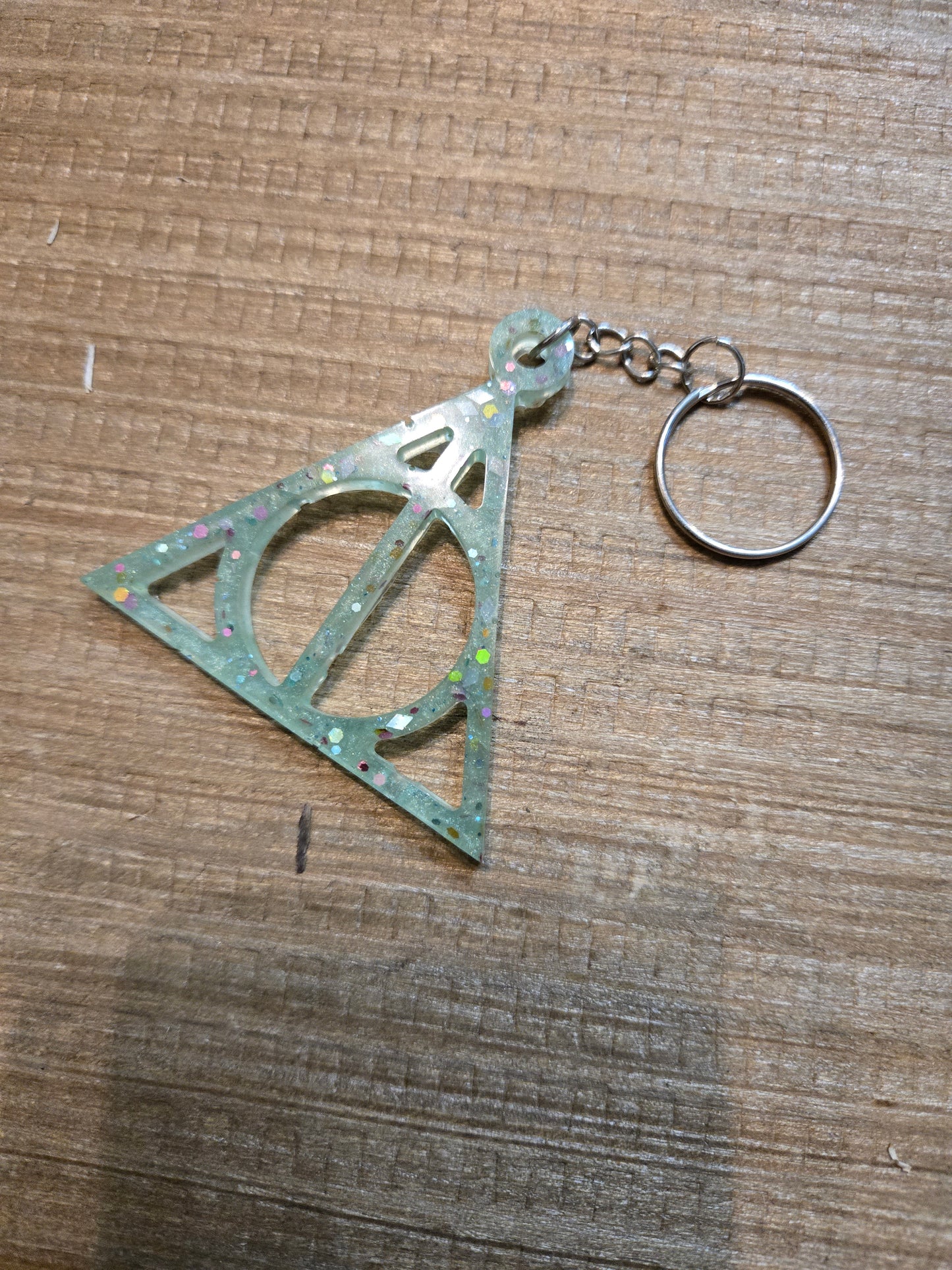 Resin safety keychain