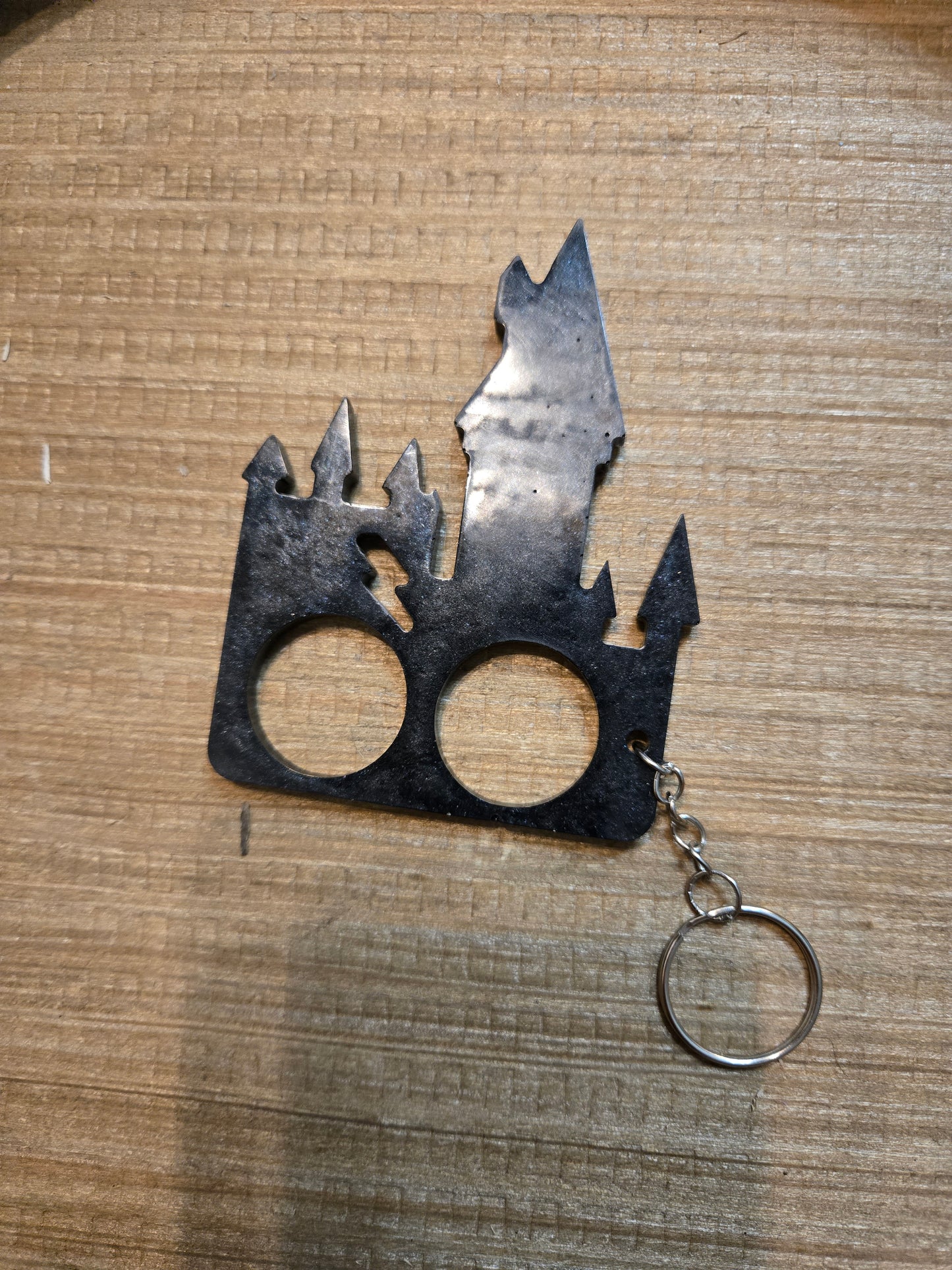 Resin safety keychain