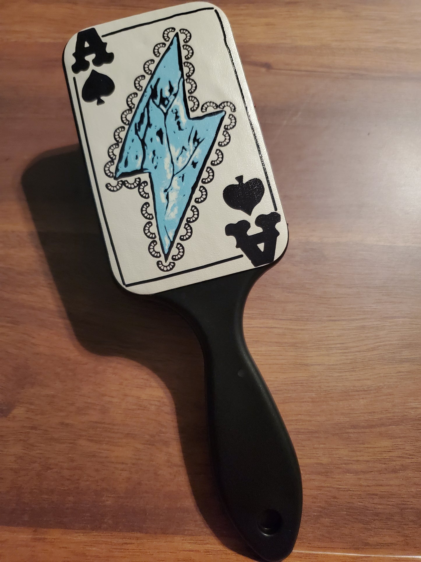 Western print hair brush