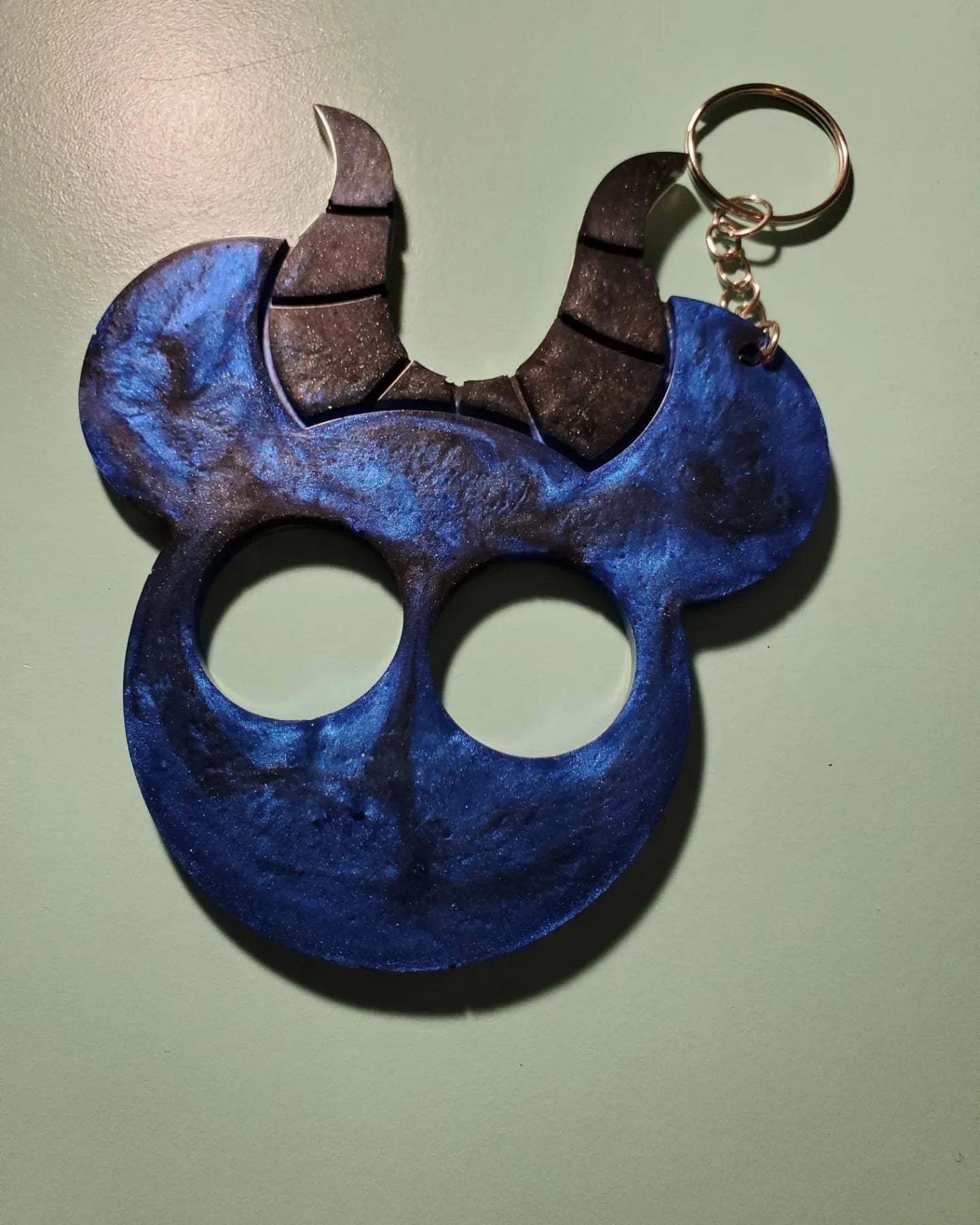 Resin safety keychain