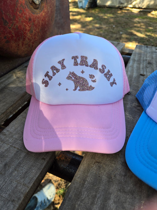 Stay trashy trucker hat